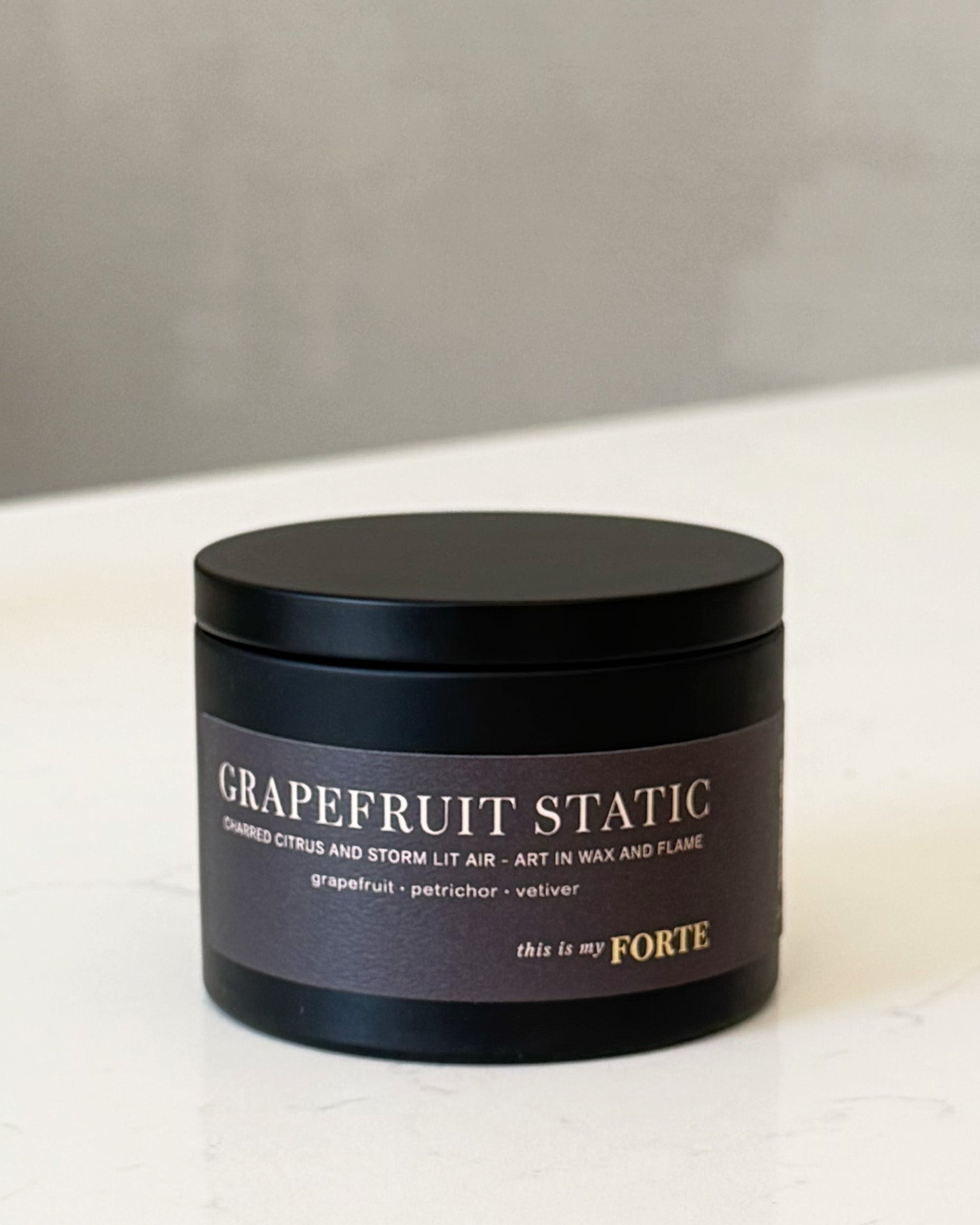 Grapefruit Static Travel Tin Candle