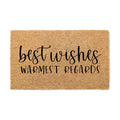 Best Wishes Warmest Regards Doormat