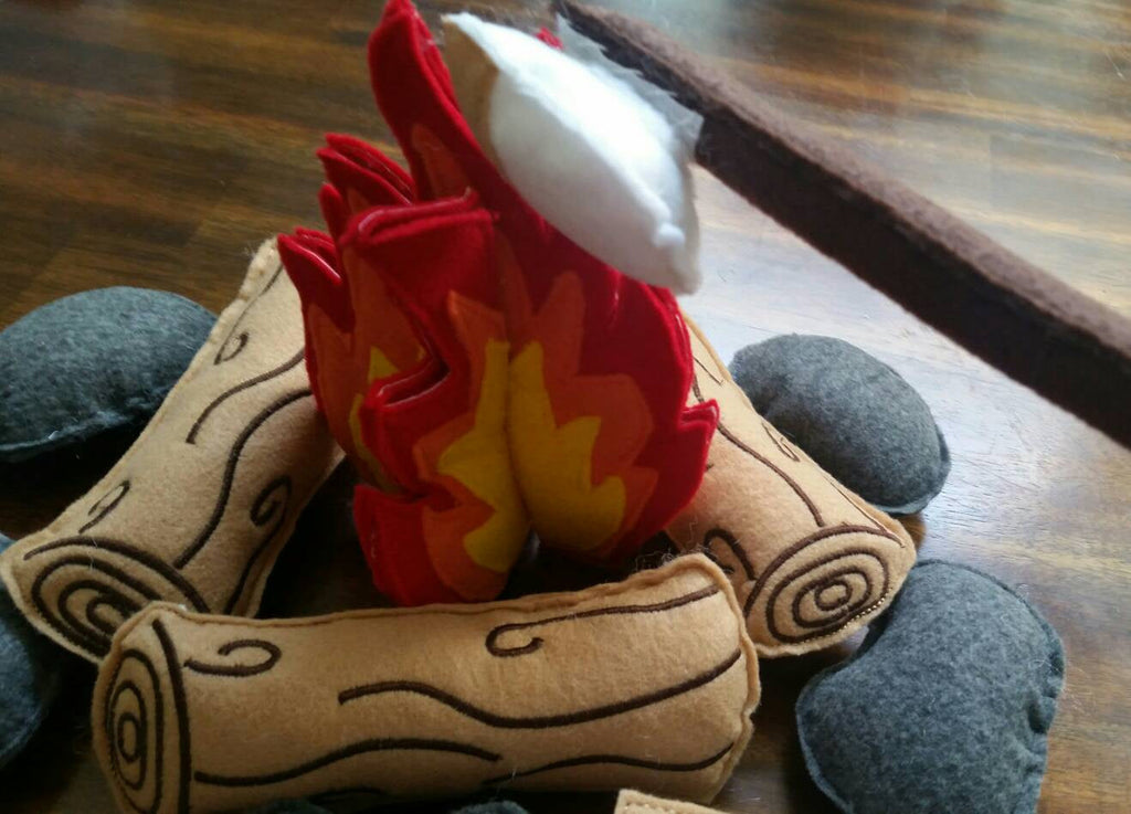 Felt Campfire Play Set, Kids Pretend Play Toy, Unique Birthday Gift
for Children
