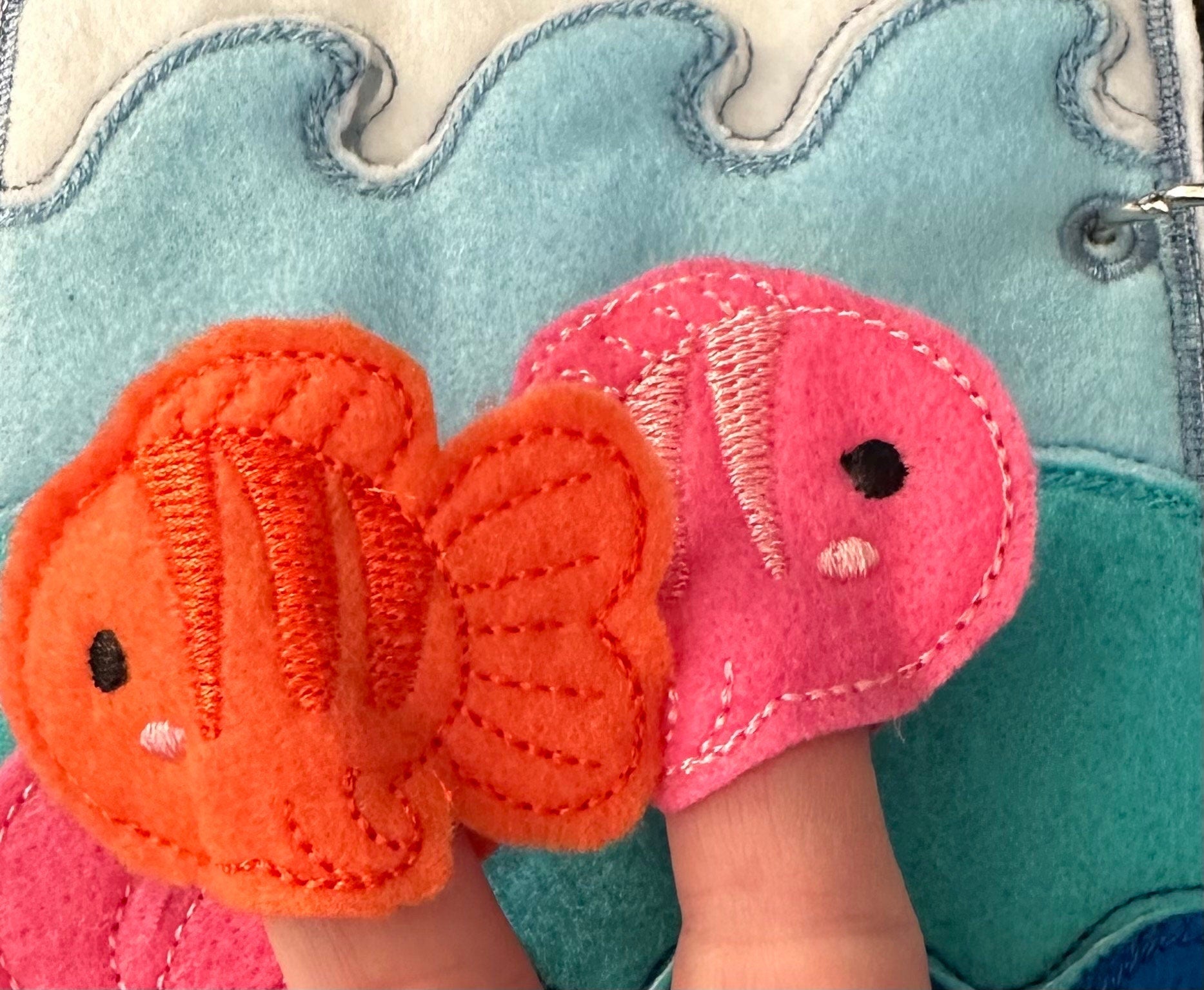 Under the Sea Quiet Book, Ocean Animal Finger Puppets, Teacher and
Child Learning Toy