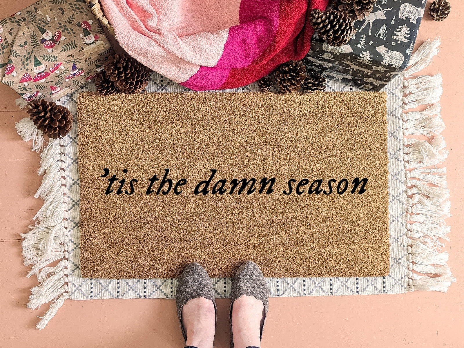 Tis the Damn Season Swiftie Christmas Doormat
