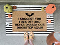 Never Darken Our Doorstep Doormat